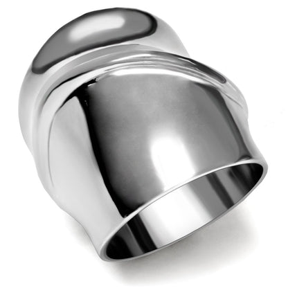 MATK036 - High polished (no plating) Stainless Steel Ring with No Stone