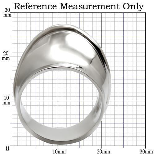 MATK036 - High polished (no plating) Stainless Steel Ring with No Stone