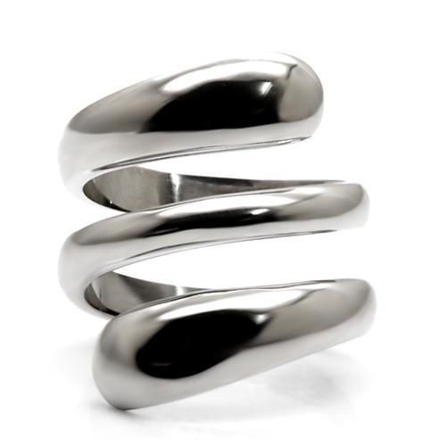 MATK037 - High polished (no plating) Stainless Steel Ring with No Stone