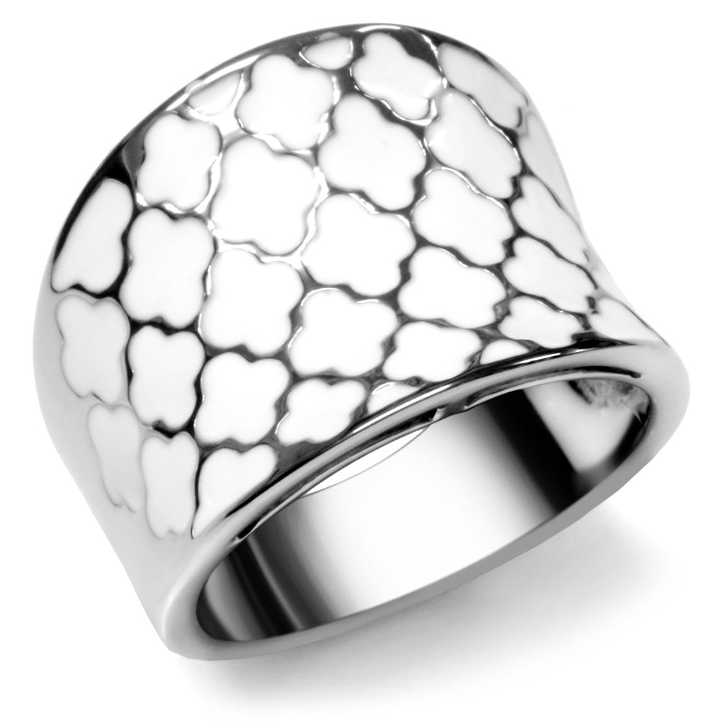 MATK041 - High polished (no plating) Stainless Steel Ring with No Stone