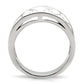 MATK041 - High polished (no plating) Stainless Steel Ring with No Stone
