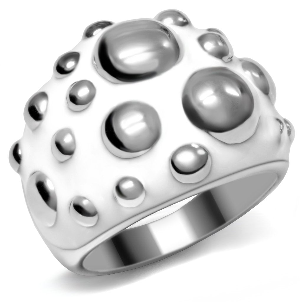 MATK042 - High polished (no plating) Stainless Steel Ring with No Stone
