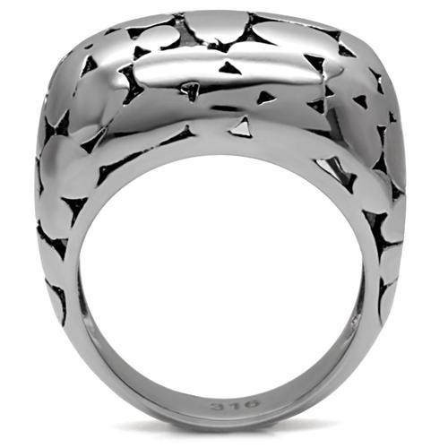 MATK048 - High polished (no plating) Stainless Steel Ring with No Stone