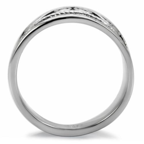 MATK052 - High polished (no plating) Stainless Steel Ring with No Stone