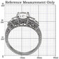 MATK057 - High polished (no plating) Stainless Steel Ring with AAA Grade CZ  in Clear
