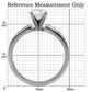MATK068 - High polished (no plating) Stainless Steel Ring with AAA Grade CZ  in Clear
