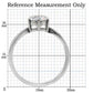 MATK071 - High polished (no plating) Stainless Steel Ring with AAA Grade CZ  in Clear