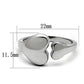 MATK1000 - High polished (no plating) Stainless Steel Ring with No Stone