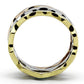 MATK1002 - Three Tone (IP Gold & IP Rose Gold & High Polished) Stainless Steel Ring with No Stone