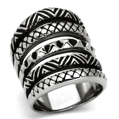 MATK1008 - High polished (no plating) Stainless Steel Ring with No Stone