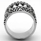 MATK1008 - High polished (no plating) Stainless Steel Ring with No Stone