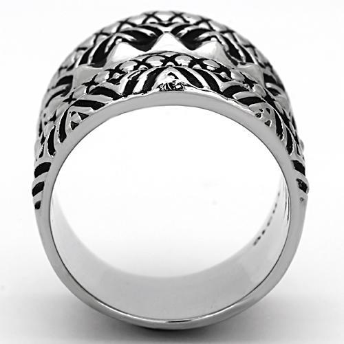 MATK1008 - High polished (no plating) Stainless Steel Ring with No Stone