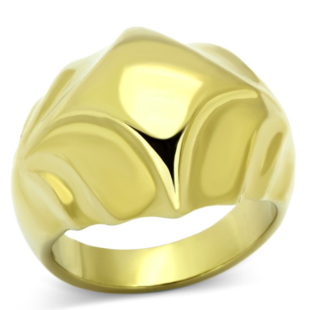 MATK1026 - IP Gold(Ion Plating) Stainless Steel Ring with No Stone