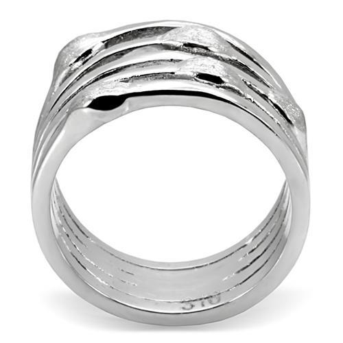 MATK106 - High polished (no plating) Stainless Steel Ring with No Stone