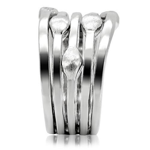 MATK106 - High polished (no plating) Stainless Steel Ring with No Stone