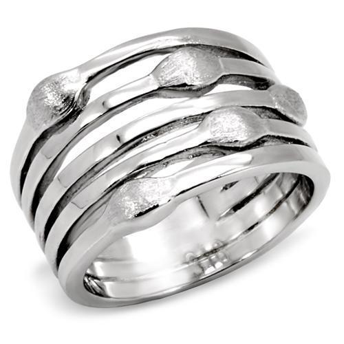 MATK106 - High polished (no plating) Stainless Steel Ring with No Stone