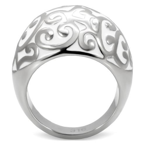 MATK107 - High polished (no plating) Stainless Steel Ring with No Stone