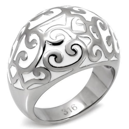MATK107 - High polished (no plating) Stainless Steel Ring with No Stone
