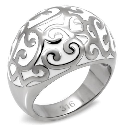 MATK107 - High polished (no plating) Stainless Steel Ring with No Stone