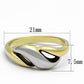 MATK1089 - Two-Tone IP Gold (Ion Plating) Stainless Steel Ring with No Stone