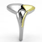MATK1091 - Two-Tone IP Gold (Ion Plating) Stainless Steel Ring with No Stone