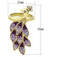 MATK1101 - IP Gold(Ion Plating) Stainless Steel Ring with Top Grade Crystal  in Multi Color