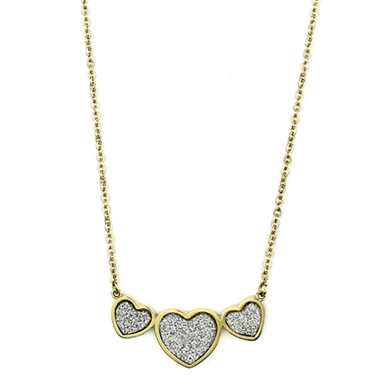 MATK1127 - IP Gold(Ion Plating) Stainless Steel Necklace with No Stone