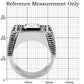 MATK123 - High polished (no plating) Stainless Steel Ring with AAA Grade CZ  in Clear