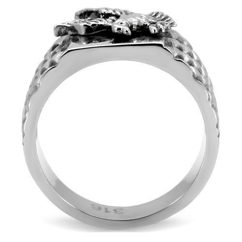 MATK126 - High polished (no plating) Stainless Steel Ring with No Stone
