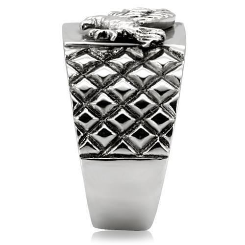 MATK126 - High polished (no plating) Stainless Steel Ring with No Stone
