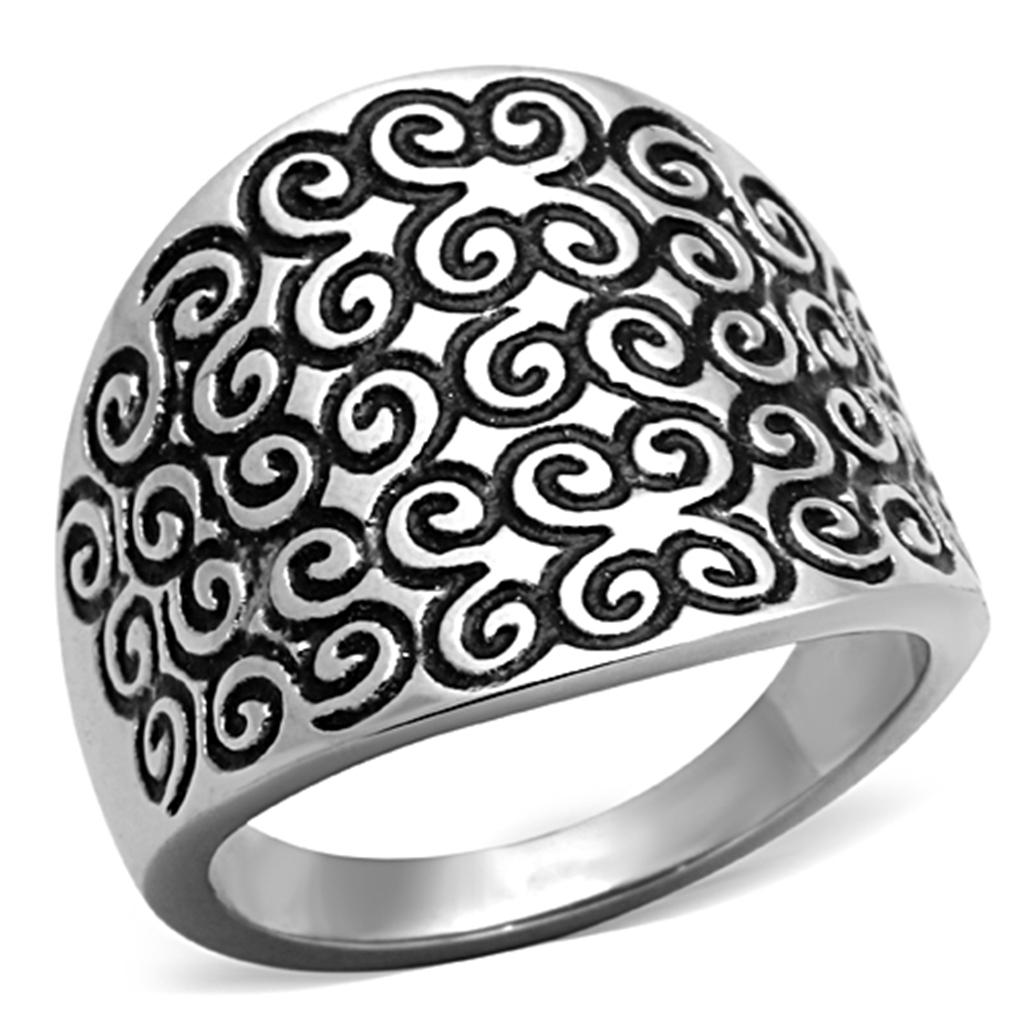 MATK1329 - High polished (no plating) Stainless Steel Ring with No Stone