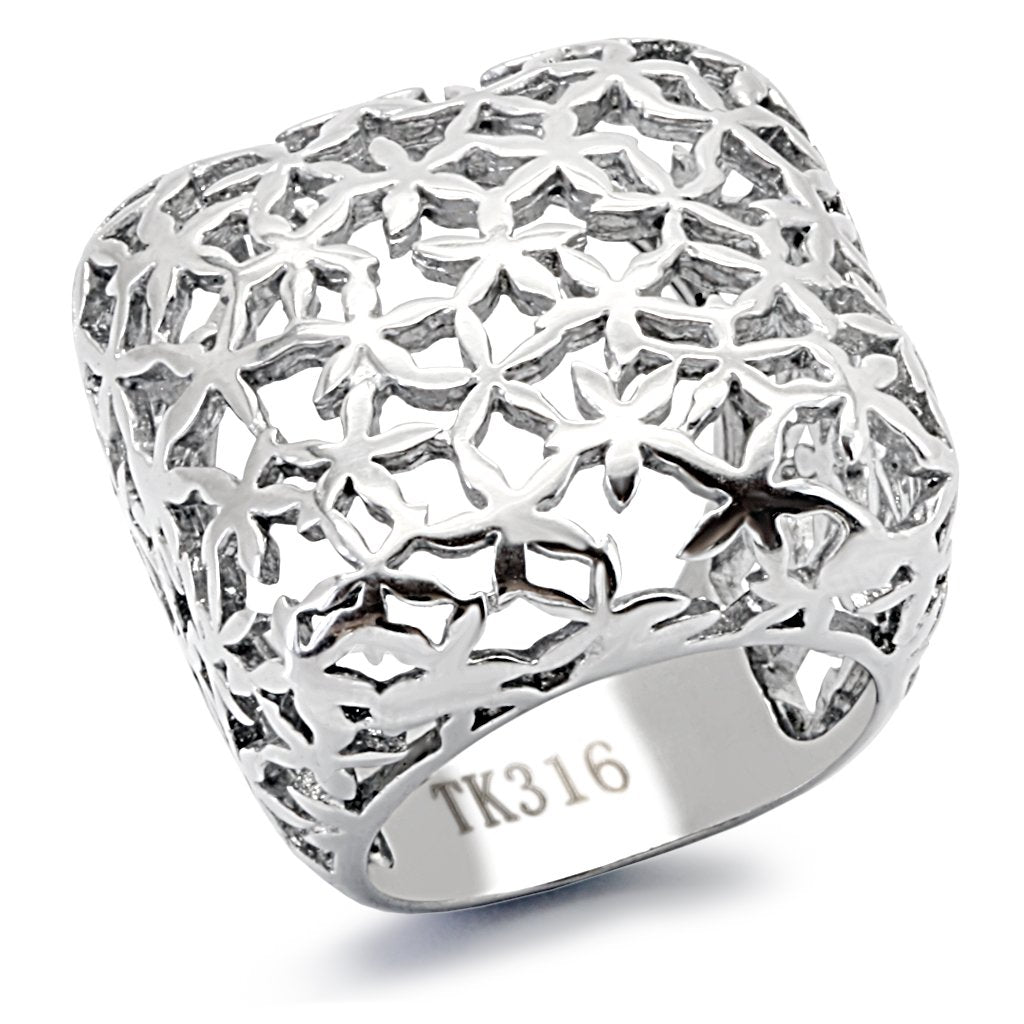 MATK133 - High polished (no plating) Stainless Steel Ring with No Stone