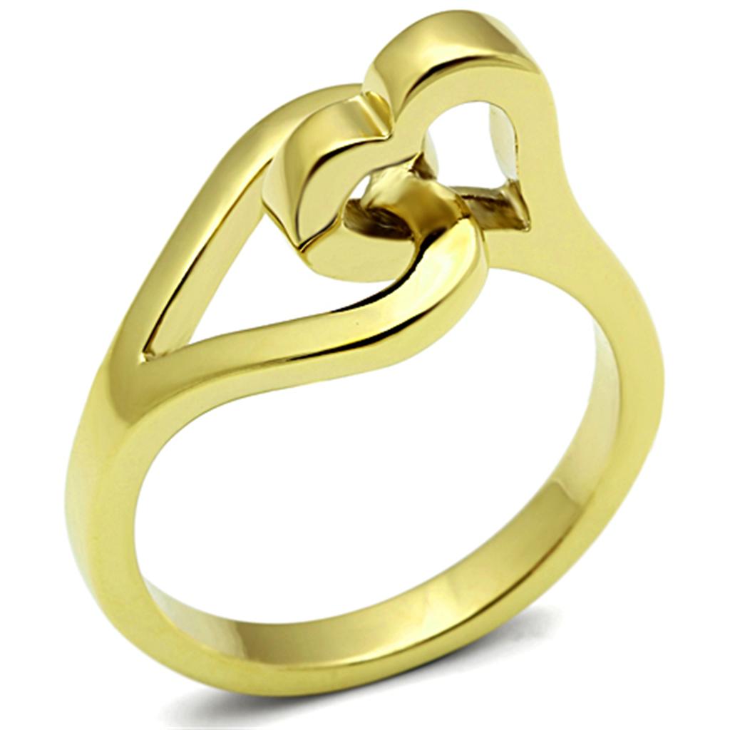 MATK1382 - IP Gold(Ion Plating) Stainless Steel Ring with No Stone