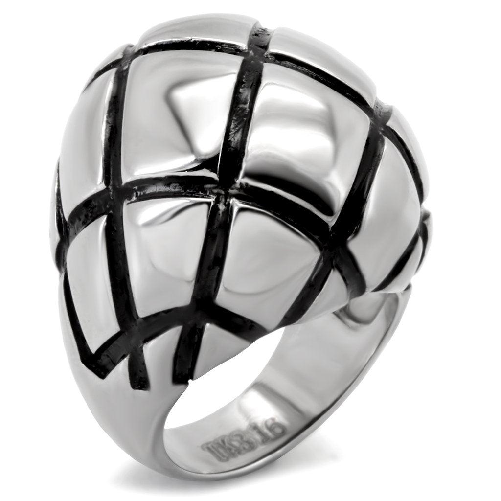 MATK139 - High polished (no plating) Stainless Steel Ring with No Stone