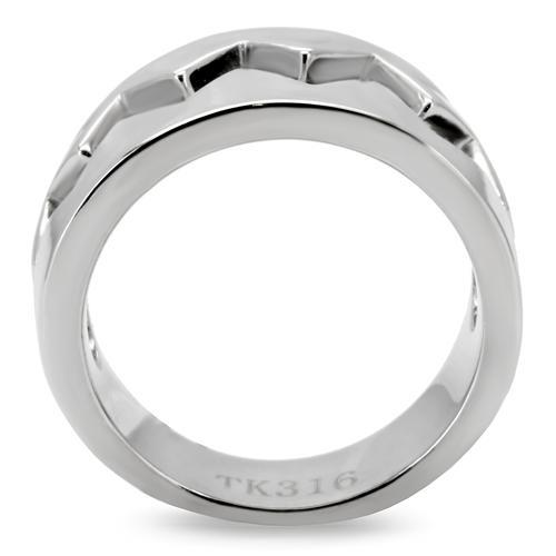 MATK143 - High polished (no plating) Stainless Steel Ring with No Stone
