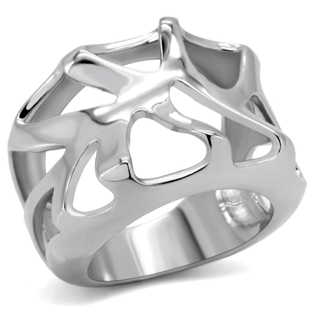 MATK146 - High polished (no plating) Stainless Steel Ring with No Stone