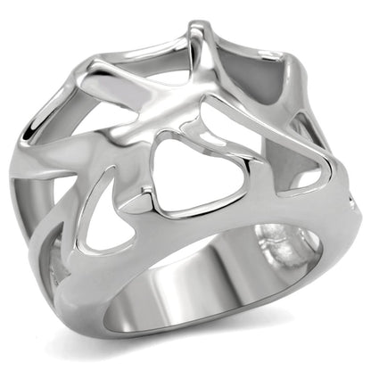 MATK146 - High polished (no plating) Stainless Steel Ring with No Stone
