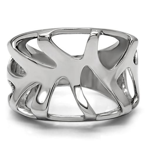 MATK146 - High polished (no plating) Stainless Steel Ring with No Stone