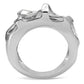 MATK146 - High polished (no plating) Stainless Steel Ring with No Stone