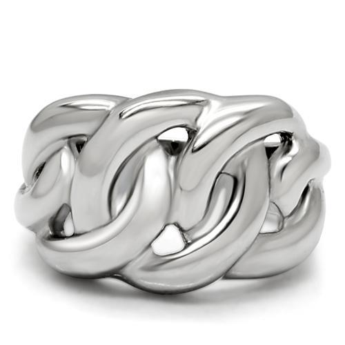 MATK147 - High polished (no plating) Stainless Steel Ring with No Stone