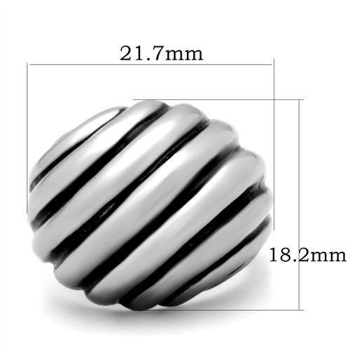 MATK148 - High polished (no plating) Stainless Steel Ring with No Stone