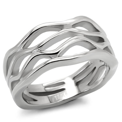 MATK154 - High polished (no plating) Stainless Steel Ring with No Stone