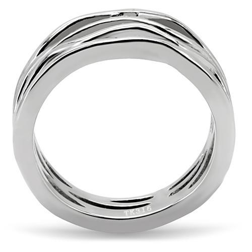 MATK154 - High polished (no plating) Stainless Steel Ring with No Stone