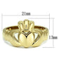 MATK160G - IP Gold(Ion Plating) Stainless Steel Ring with No Stone