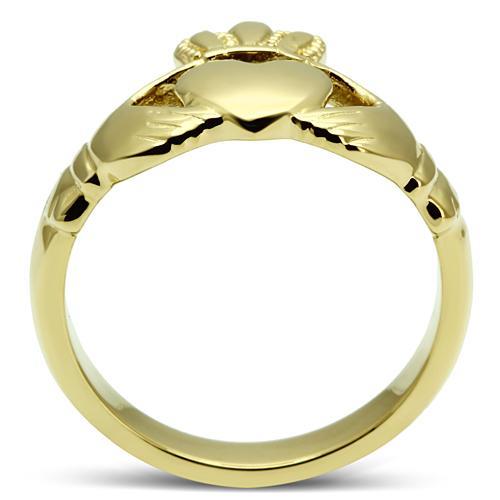 MATK160G - IP Gold(Ion Plating) Stainless Steel Ring with No Stone