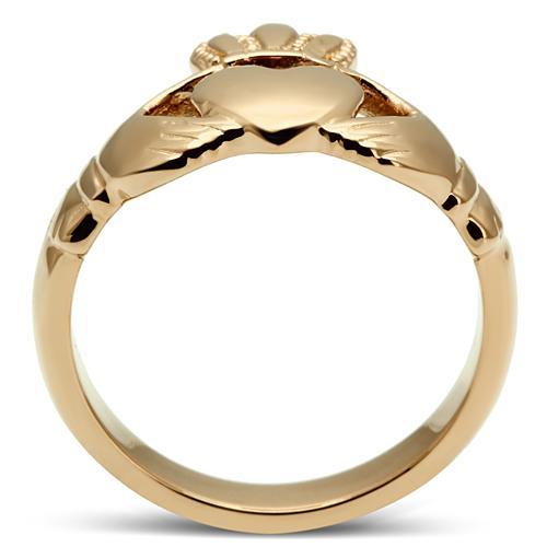 MATK160R - IP Rose Gold(Ion Plating) Stainless Steel Ring with No Stone