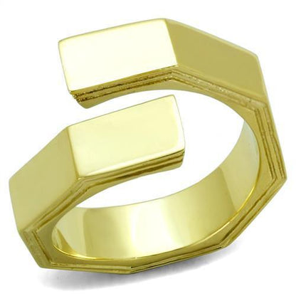 MATK1629 - IP Gold(Ion Plating) Stainless Steel Ring with No Stone