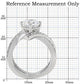 MATK169 - High polished (no plating) Stainless Steel Ring with AAA Grade CZ  in Clear