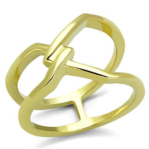 MATK1717 - IP Gold(Ion Plating) Stainless Steel Ring with No Stone