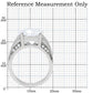 MATK187 - High polished (no plating) Stainless Steel Ring with AAA Grade CZ  in Clear